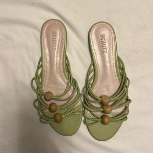 Sage green flats